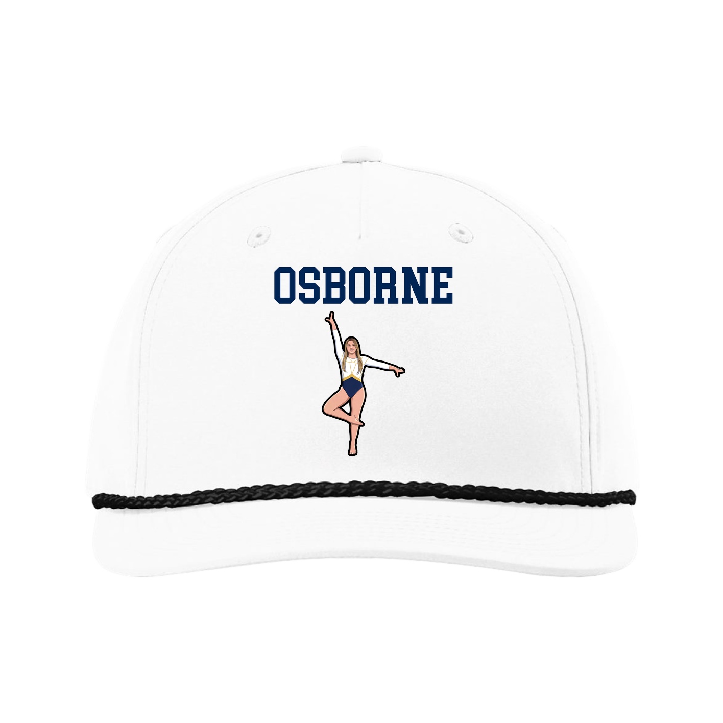 Five-Panel Classic Rope Cap — Shirsey in White