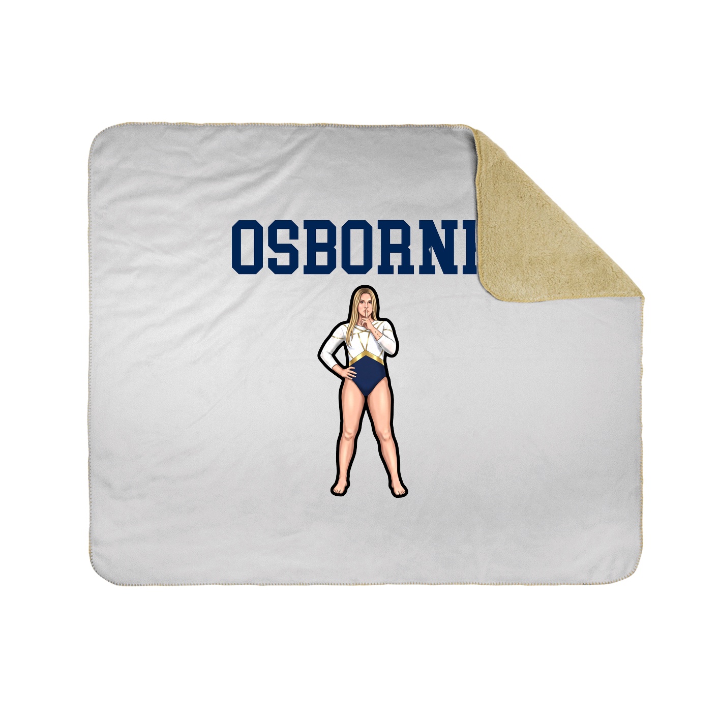 Throw Blanket — Shirsey in White