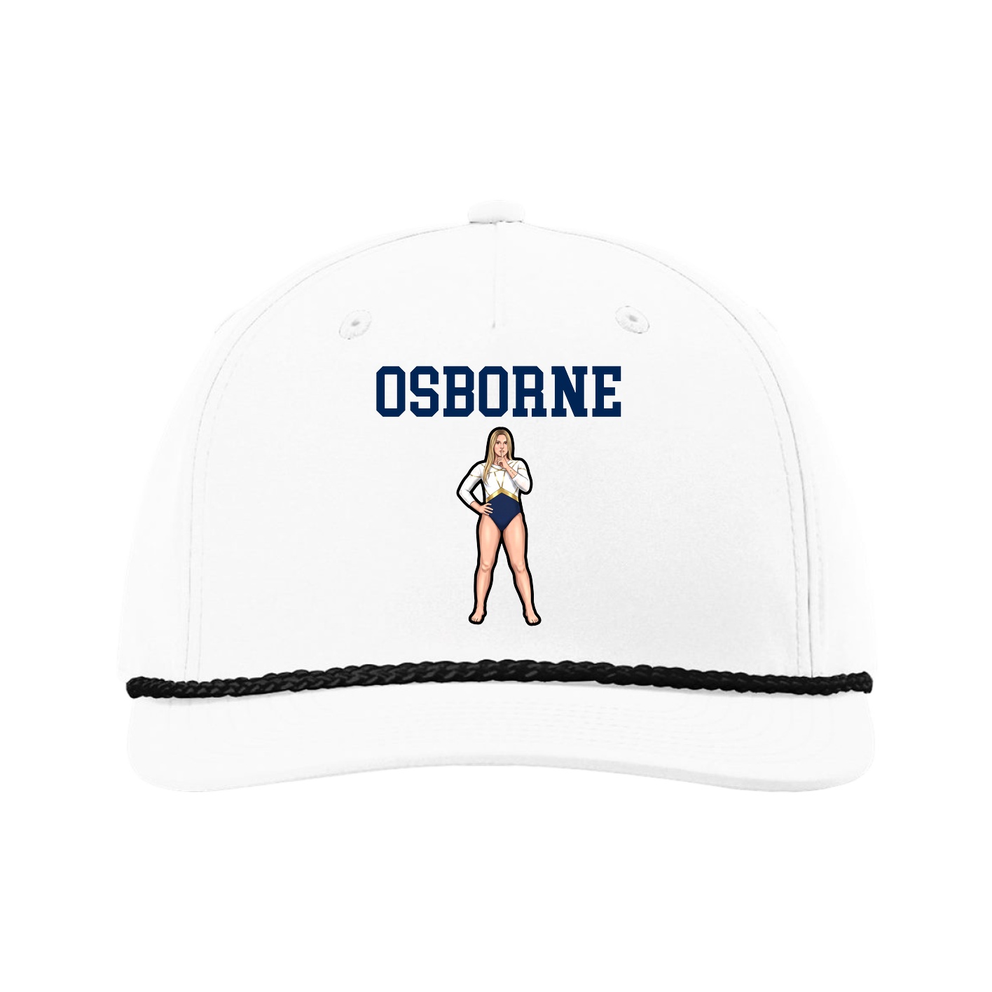 Five-Panel Classic Rope Cap — Shirsey in White