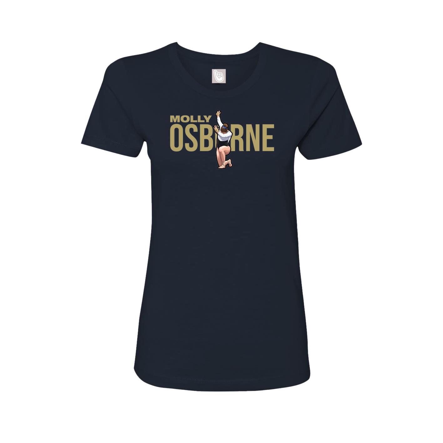 Womens Tee — Player Name in Navy