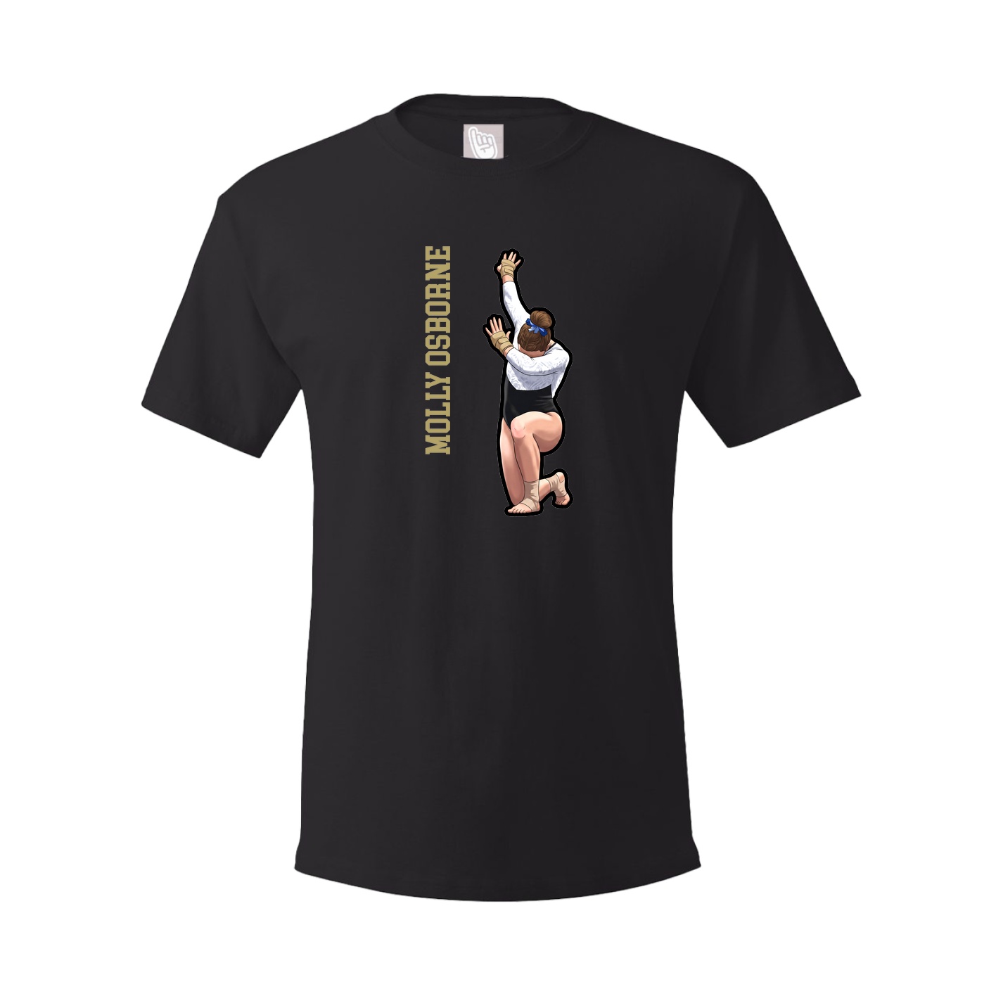 Tee — Name Vertical in Black