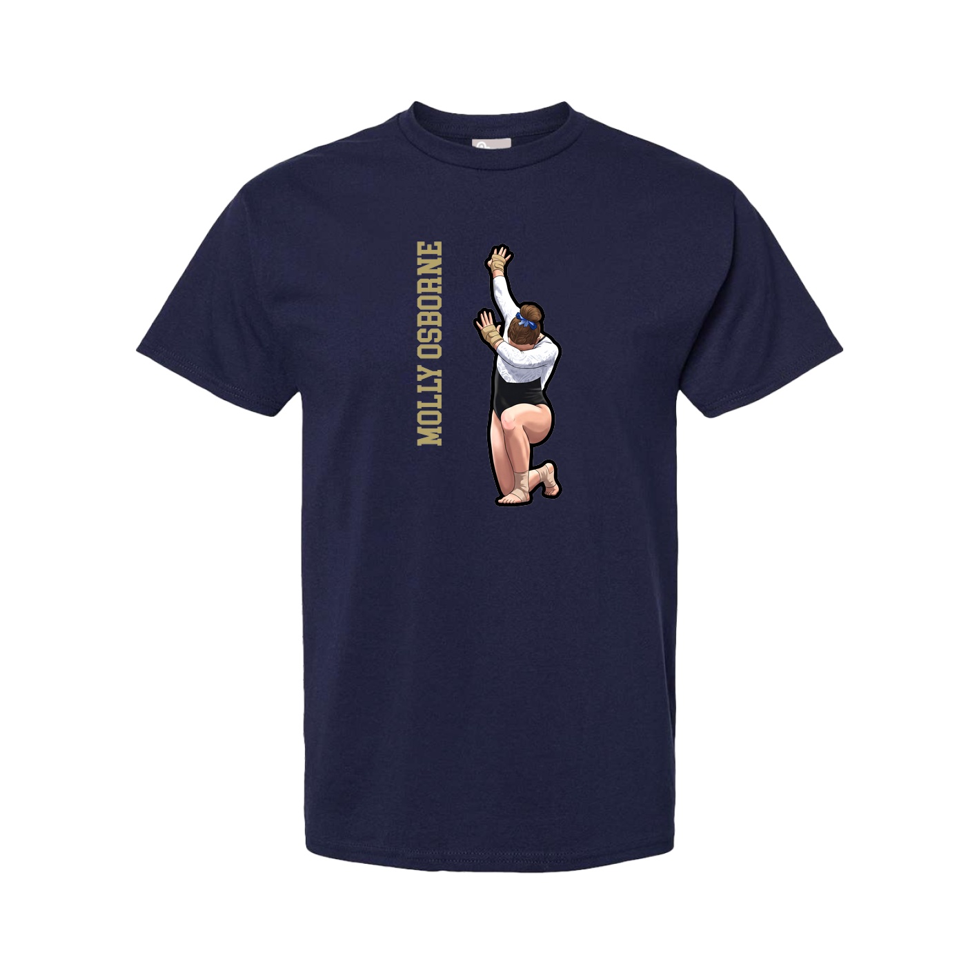 Youth Tee — Name Vertical in Navy