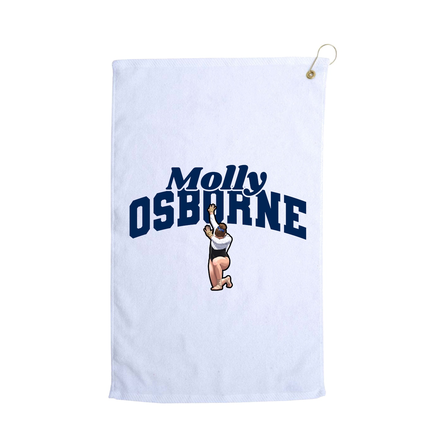 Golf Towel — Signature Arch in White