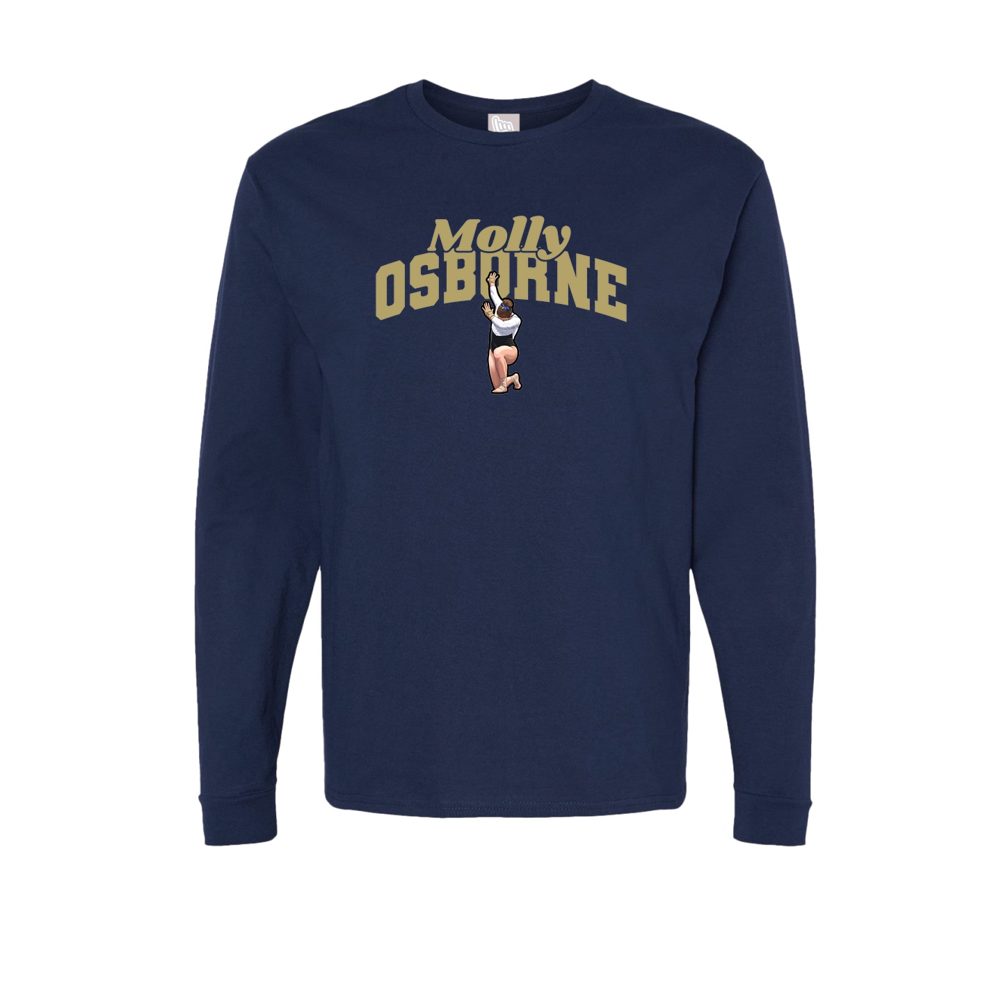 Long Sleeve Tee — Signature Arch in Navy