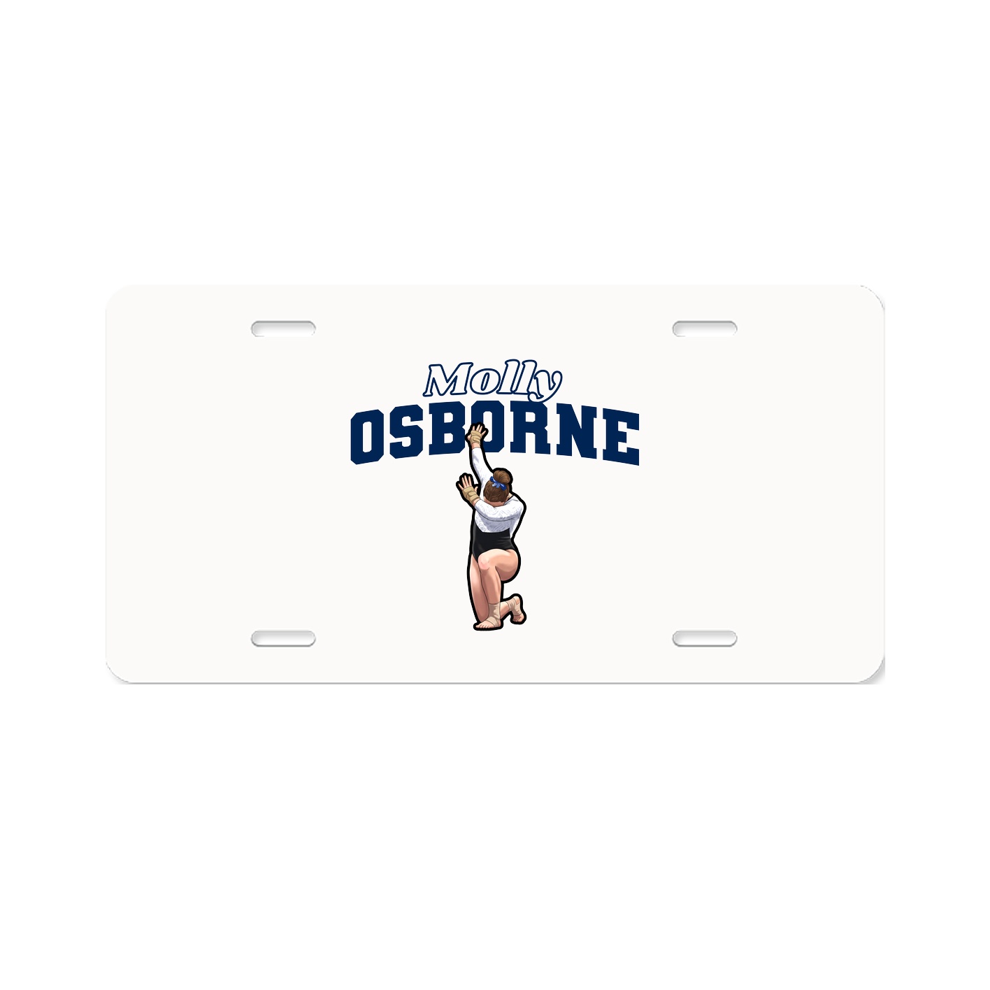 License Plate — Name Arch in Classic