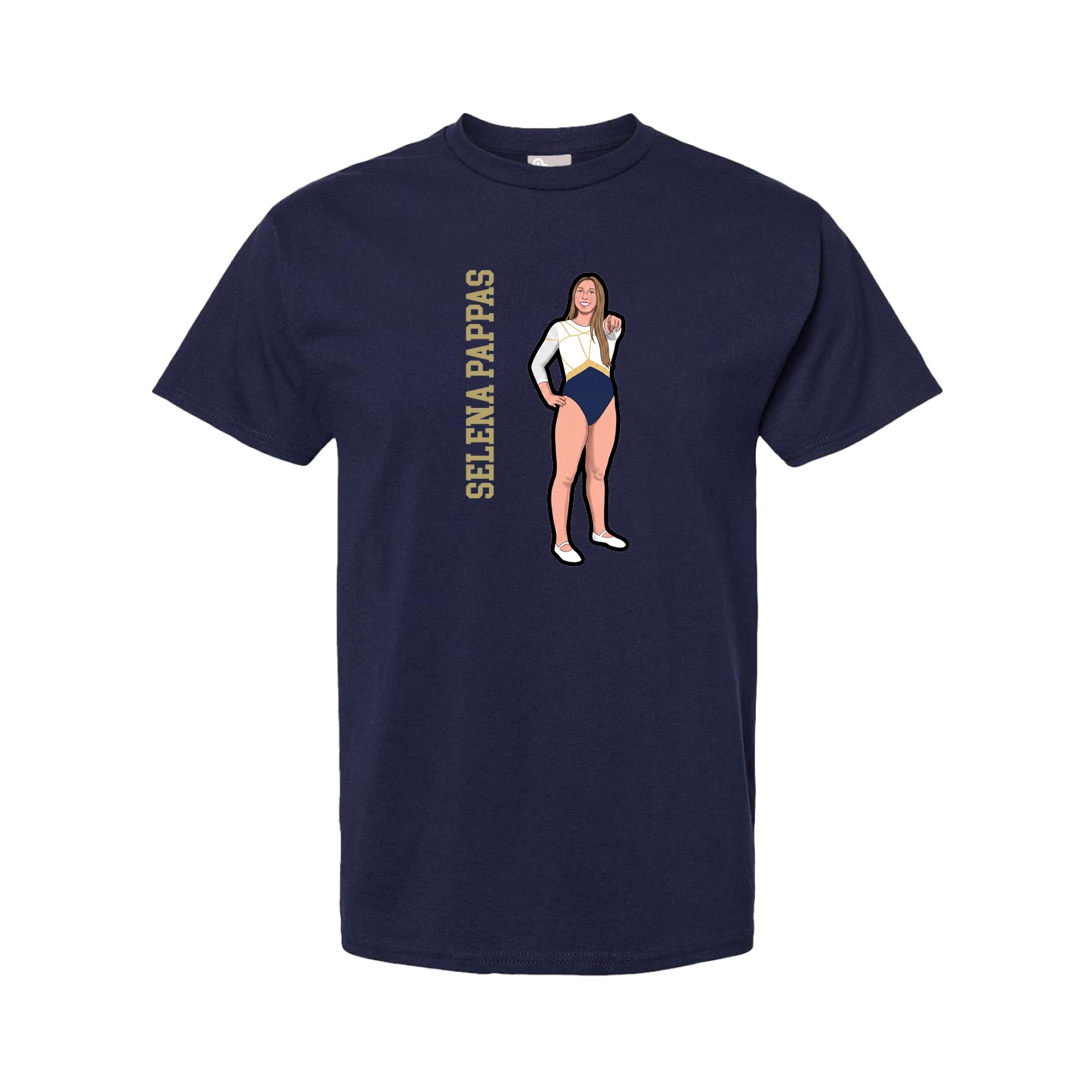 Youth Tee — Name Vertical in Navy