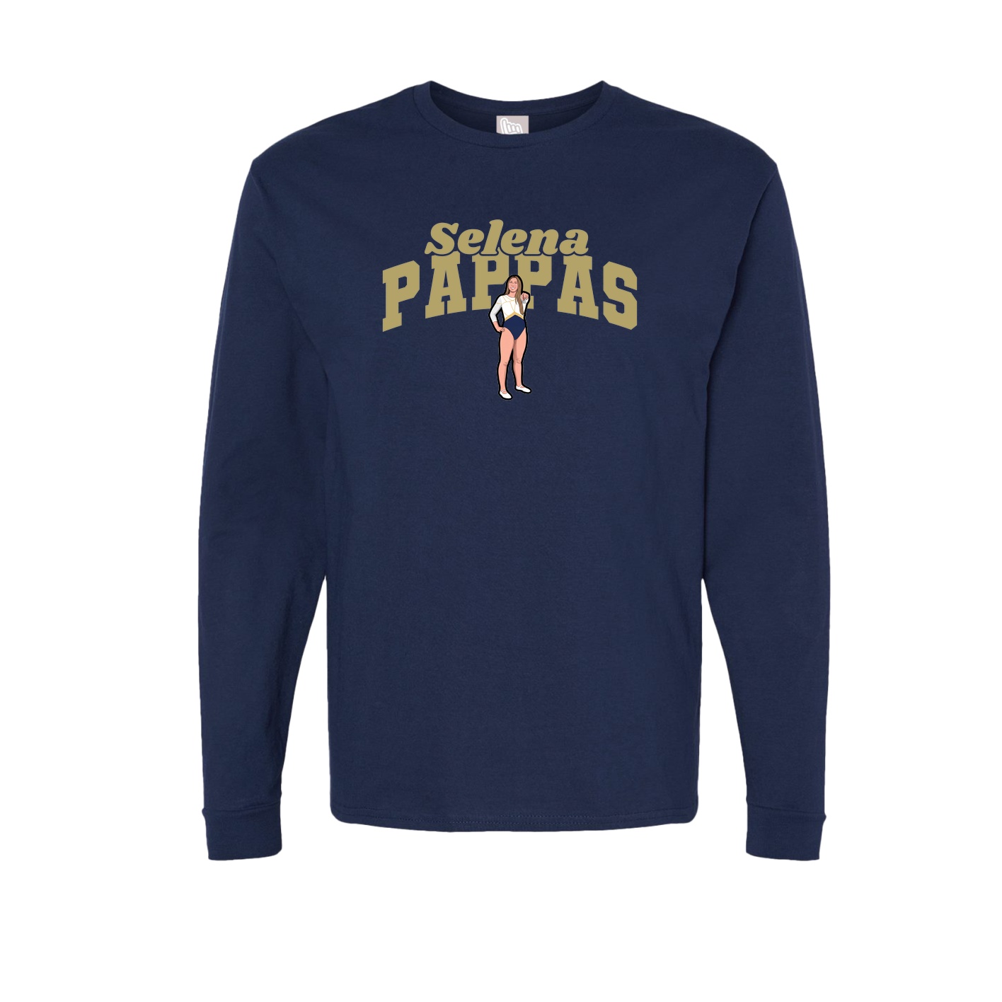 Long Sleeve Tee — Signature Arch in Navy