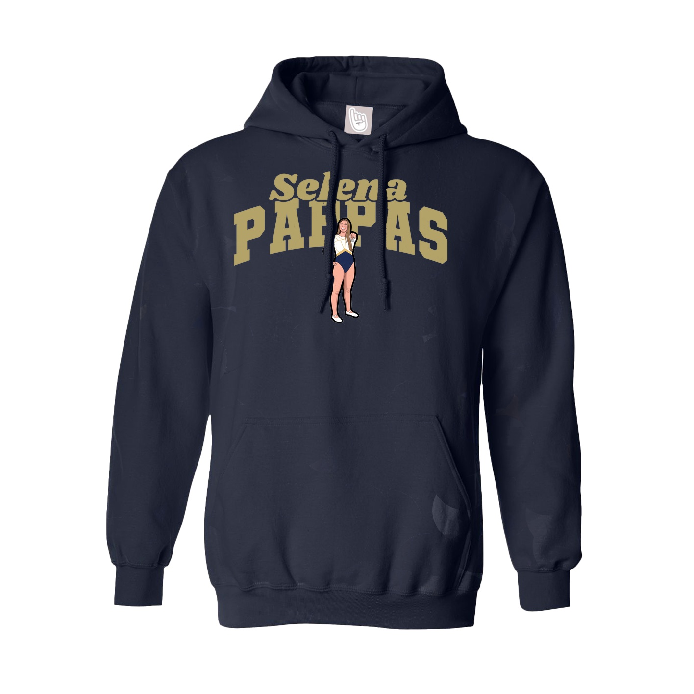 Youth Hoodie — Signature Arch in Navy