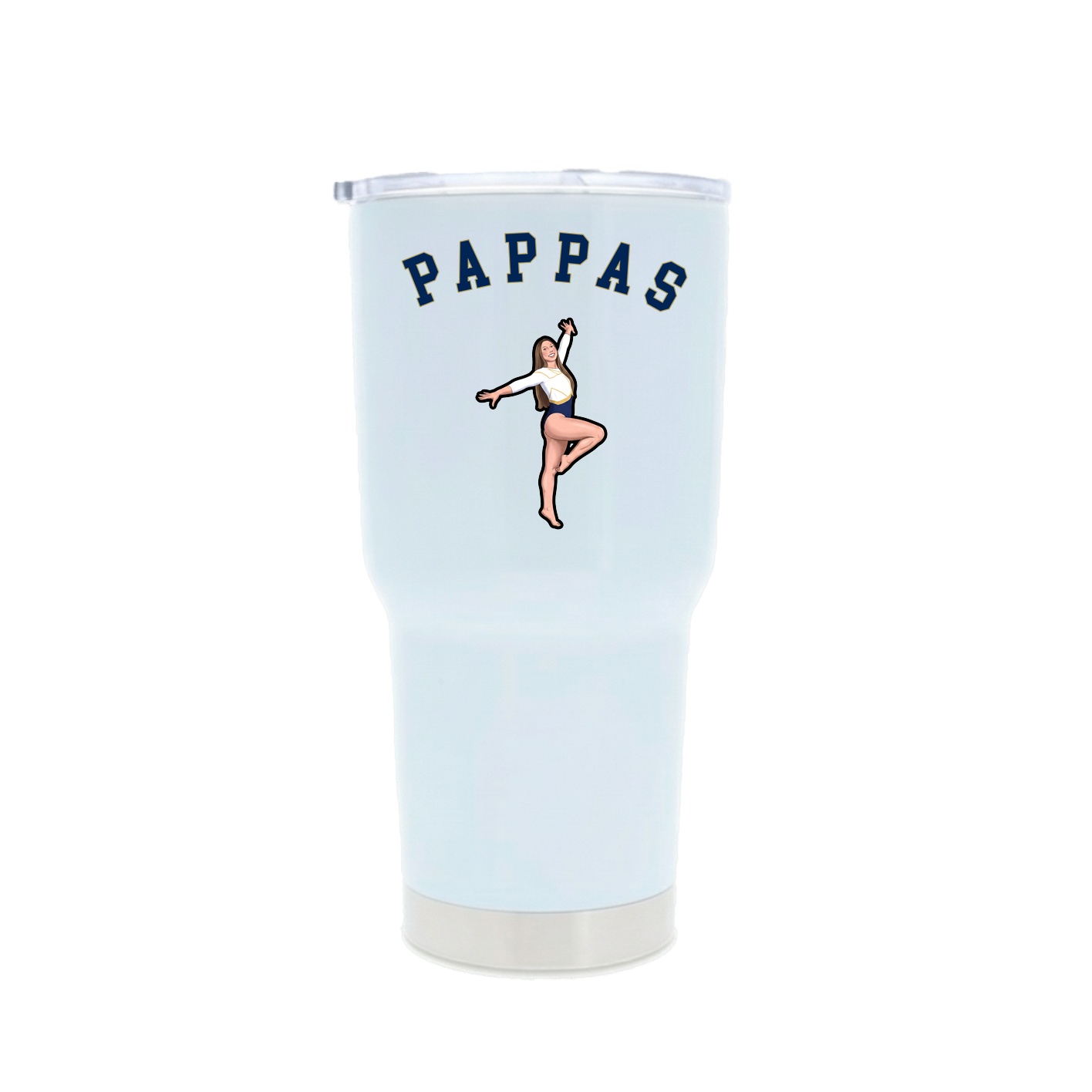 30oz Stainless Steel Tumbler — Shirsey Arch in White