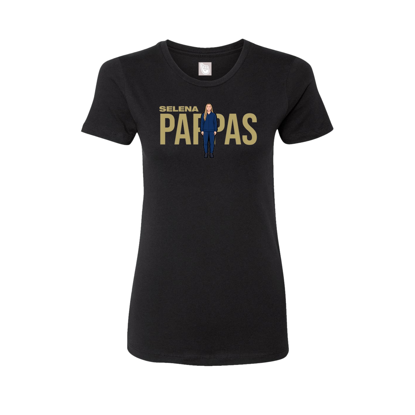 Womens Tee — Player Name in Black