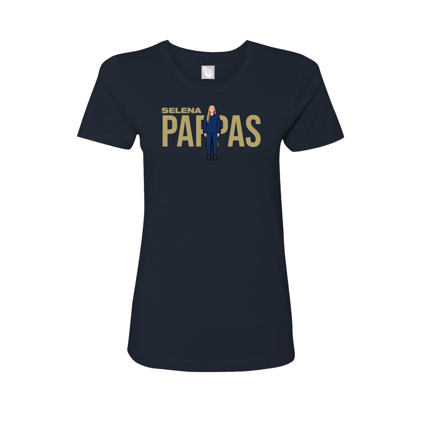 Womens Tee — Player Name in Navy