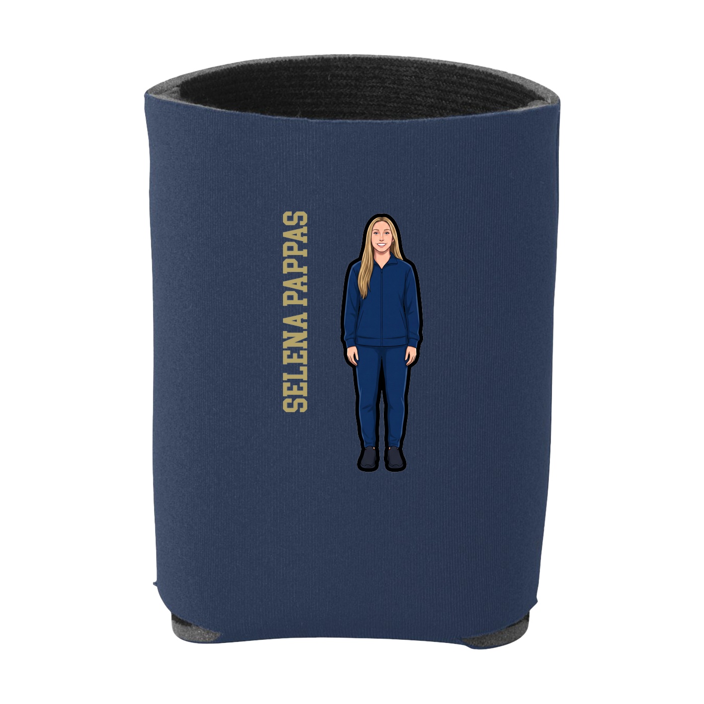 Can Holder — Name Vertical in Navy