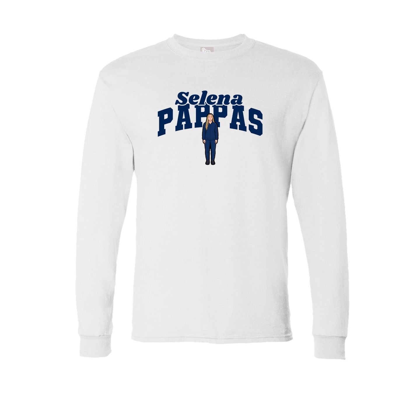 Long Sleeve Tee — Signature Arch in White