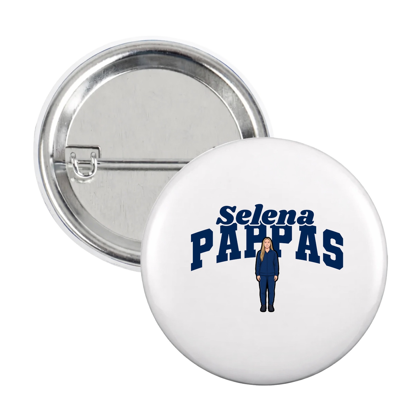Game Day Button — Signature Arch in White