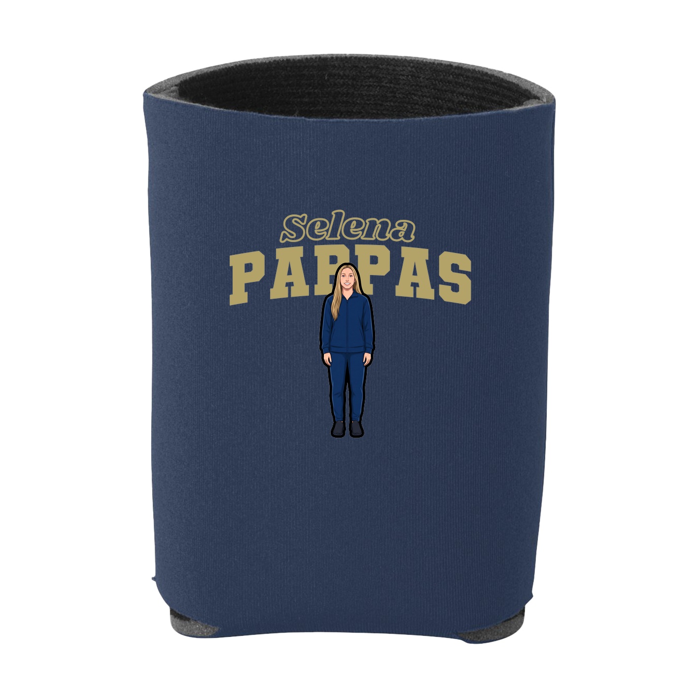 Can Holder — Name Arch in Navy