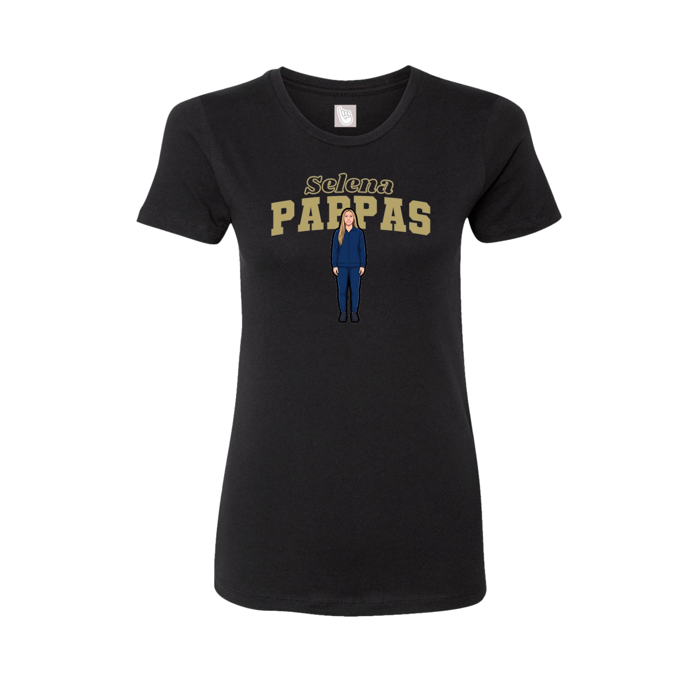 Womens Tee — Name Arch in Black