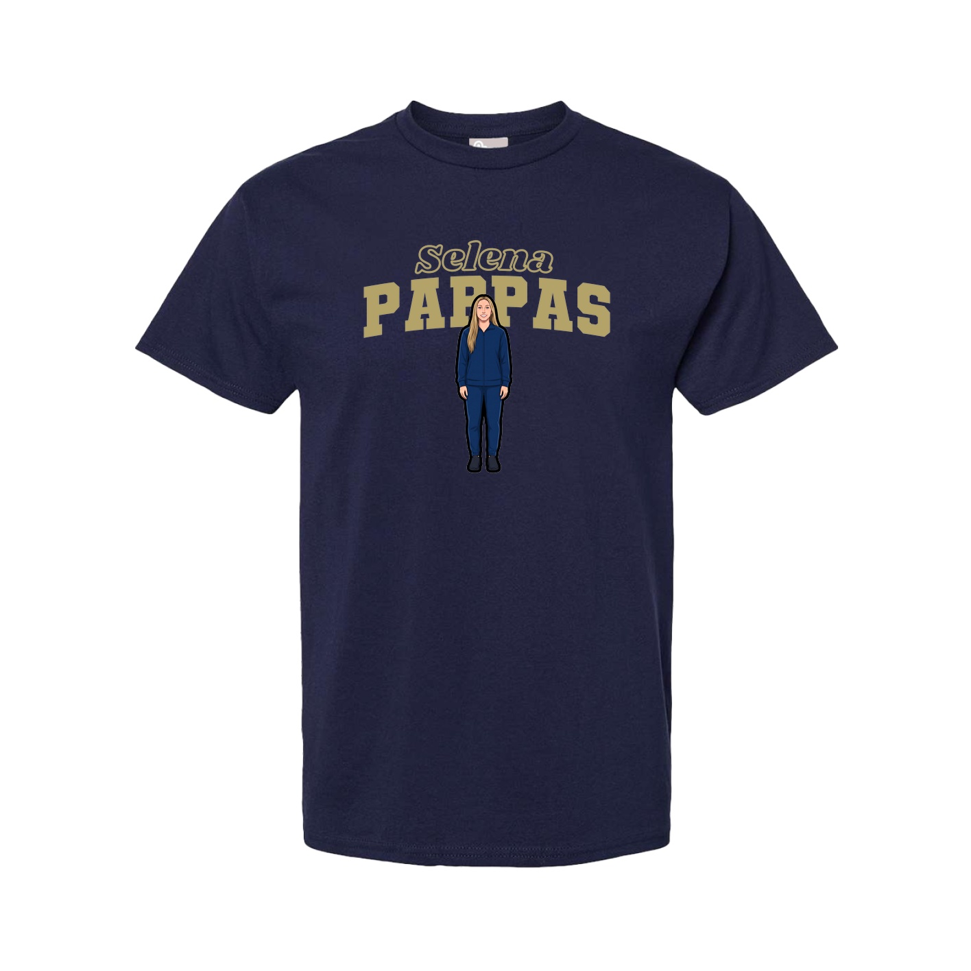 Youth Tee — Name Arch in Navy
