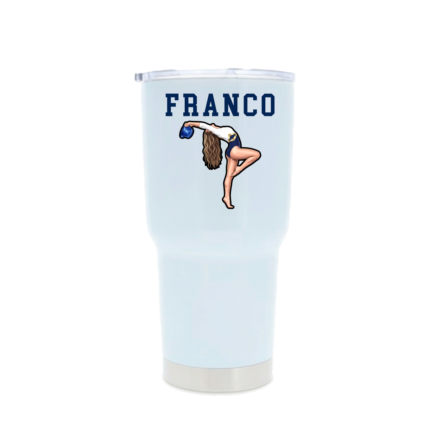 30oz Stainless Steel Tumbler — Shirsey in White