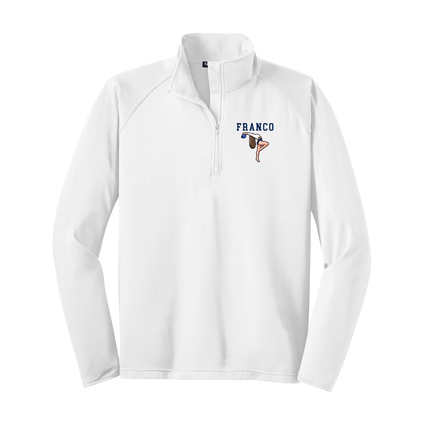 Q-Zip Pullover — Shirsey in White
