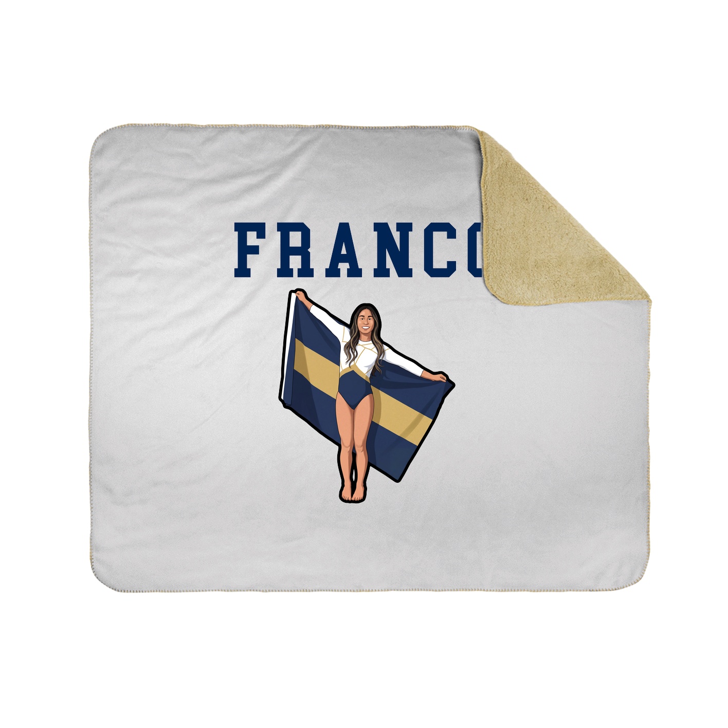 Throw Blanket — Shirsey in White