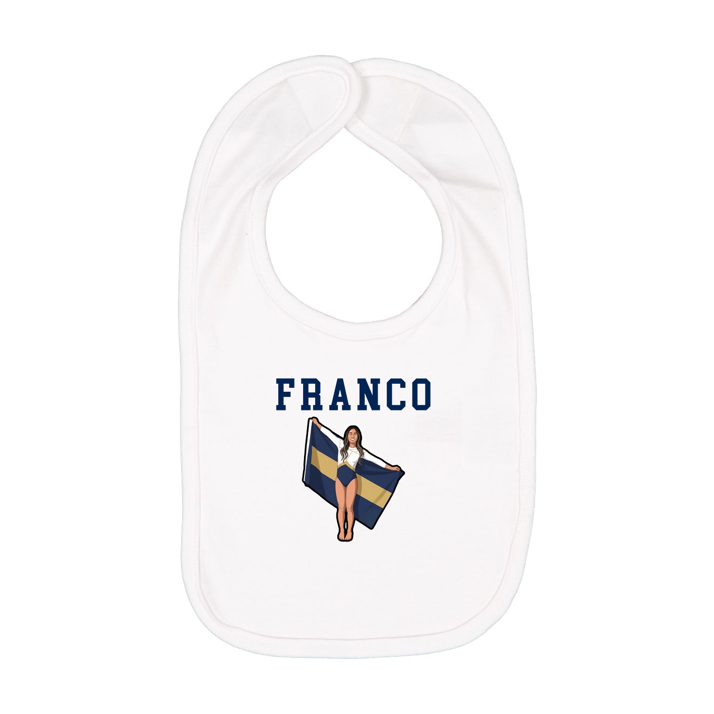 Infant Bib — Shirsey in White