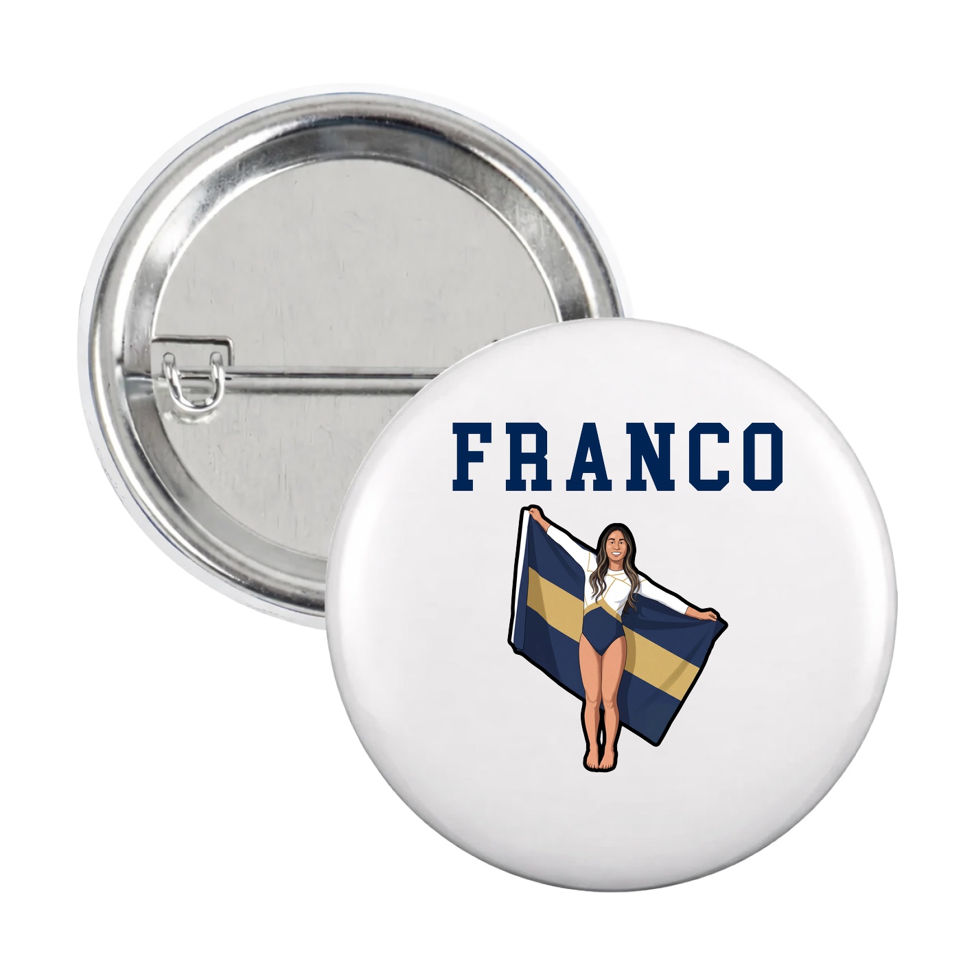 Game Day Button — Shirsey in White