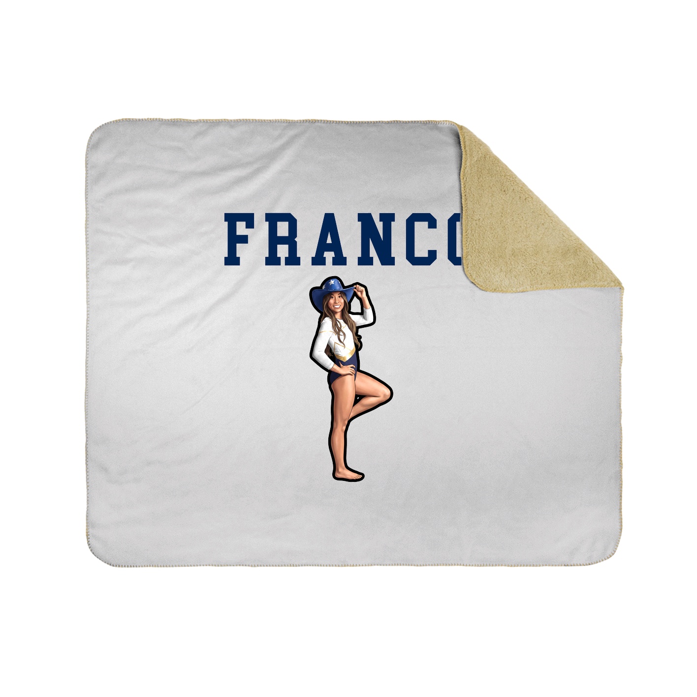 Throw Blanket — Shirsey in White