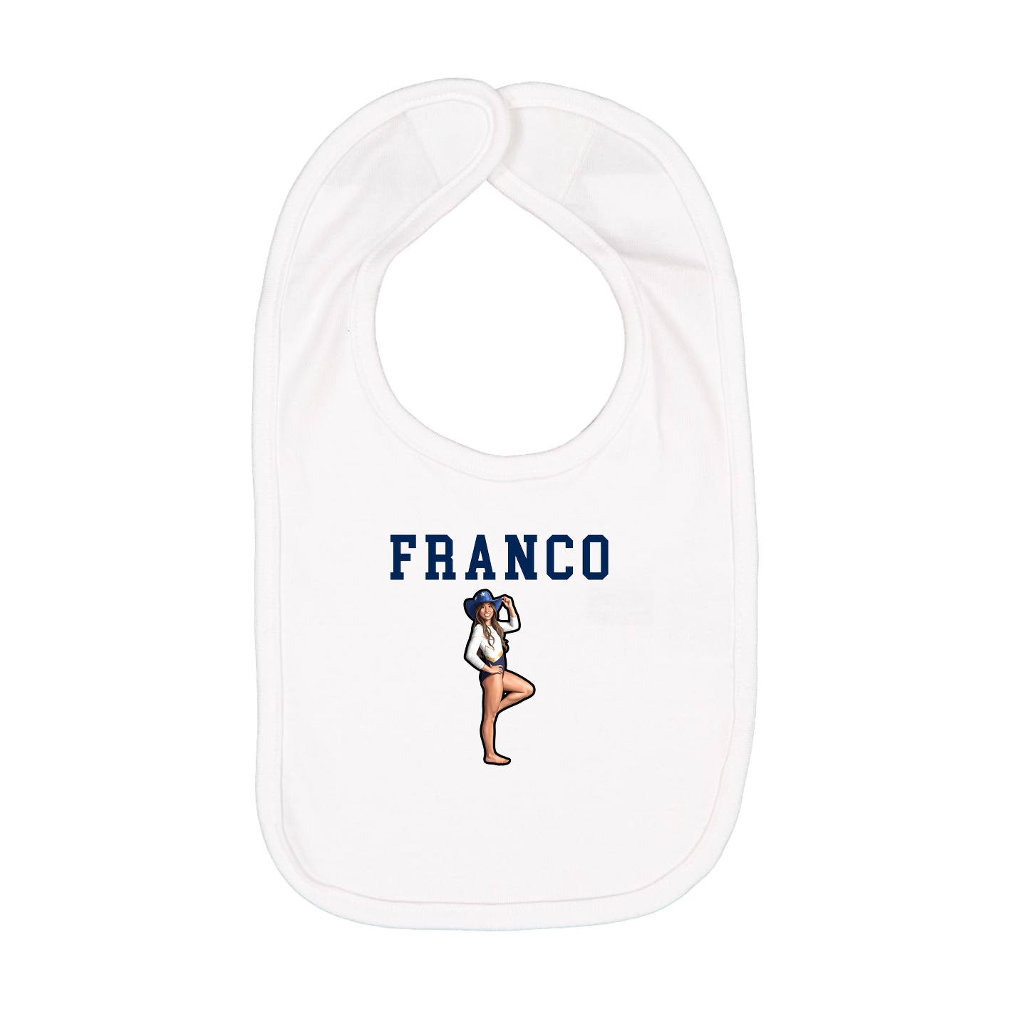 Infant Bib — Shirsey in White