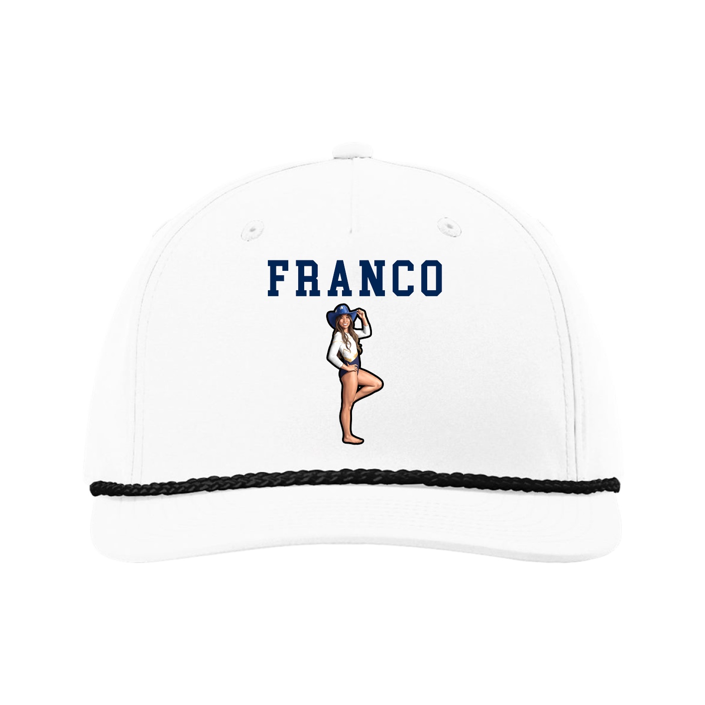 Five-Panel Classic Rope Cap — Shirsey in White