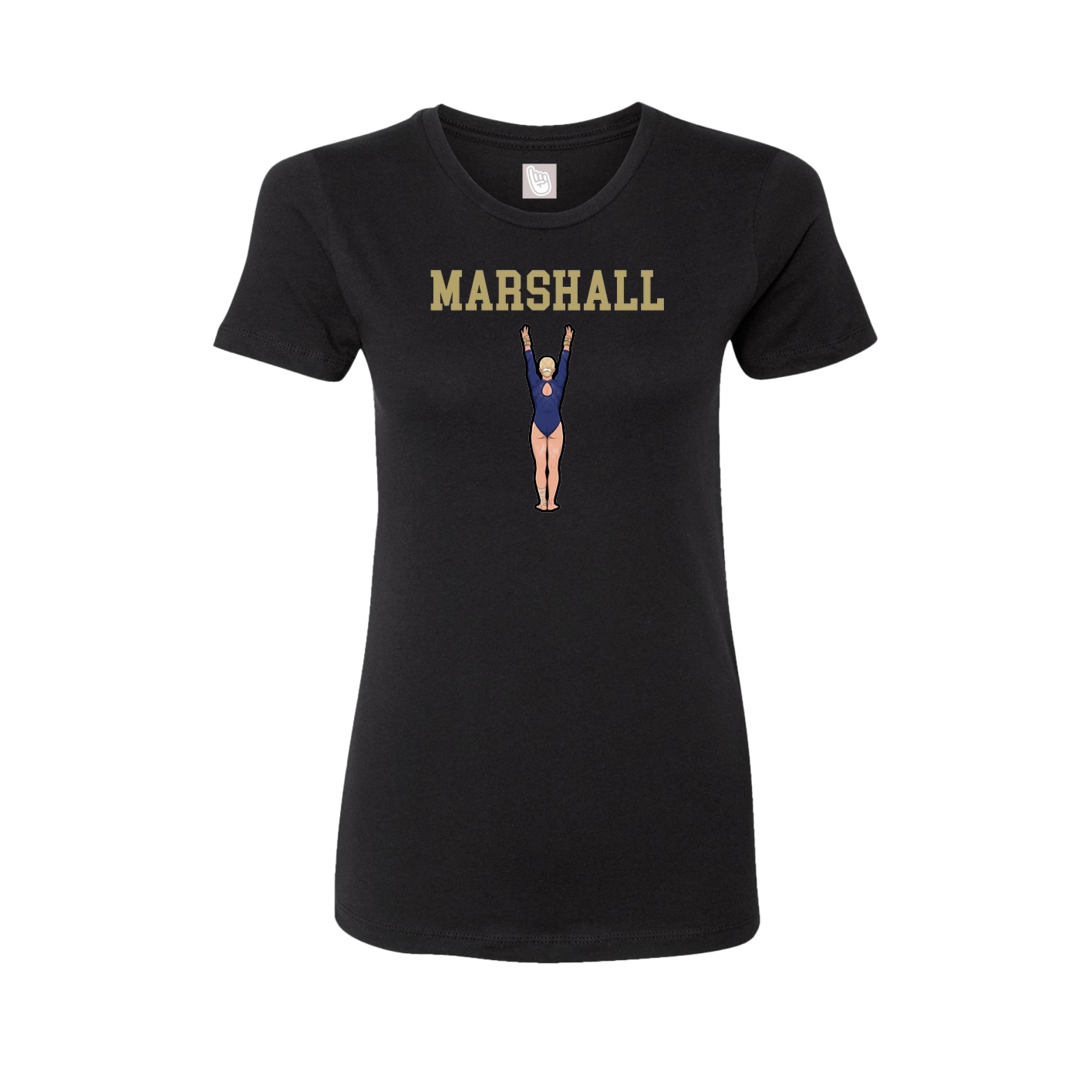 Fitted Women's Tee — Shirsey in Black