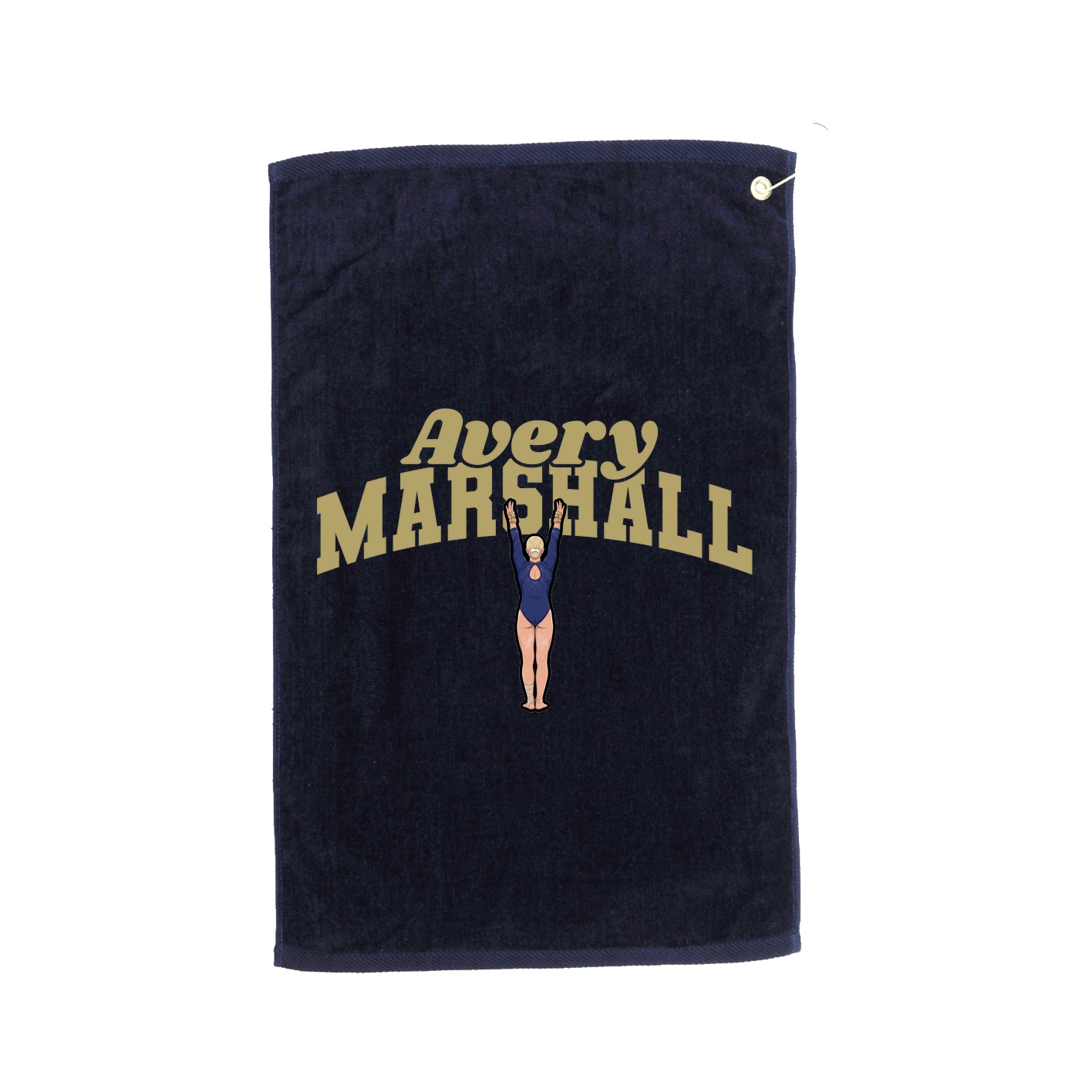 Golf Towel — Signature Arch in Navy