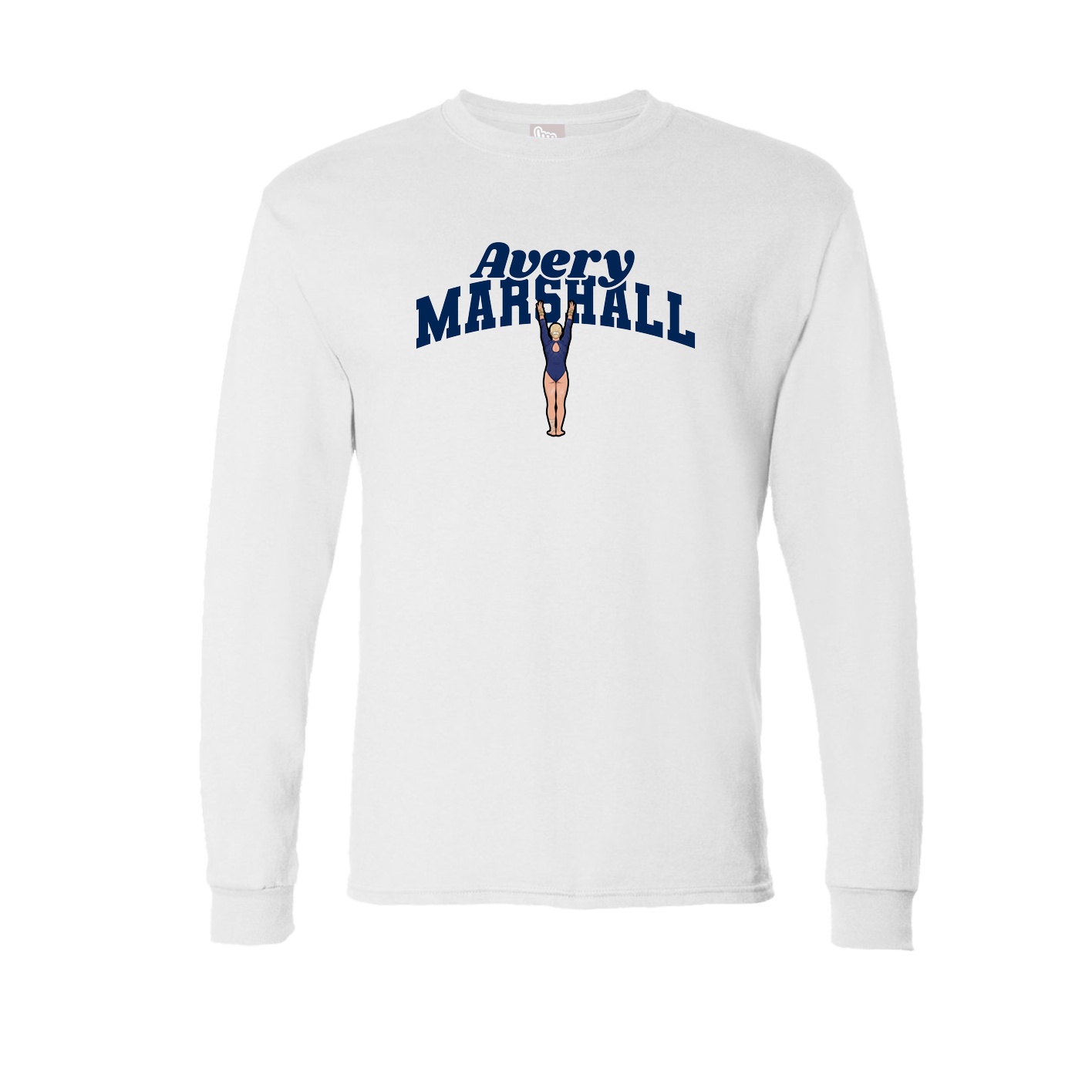 Long Sleeve Tee — Signature Arch in White