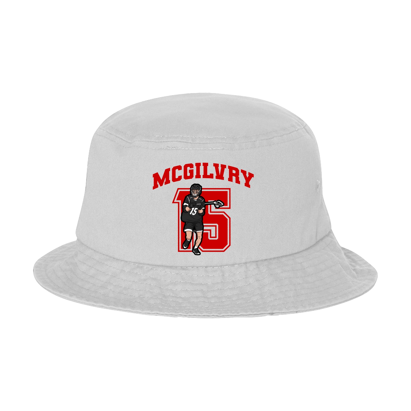 Bucket Cap — Number in White