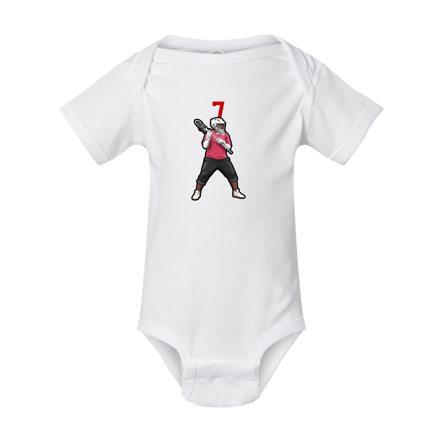 Baby Onesie — Number Top in White