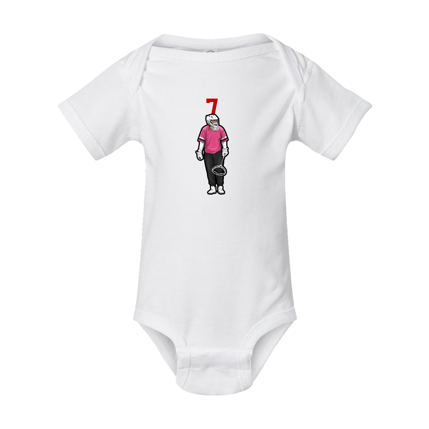 Baby Onesie — Number Top in White