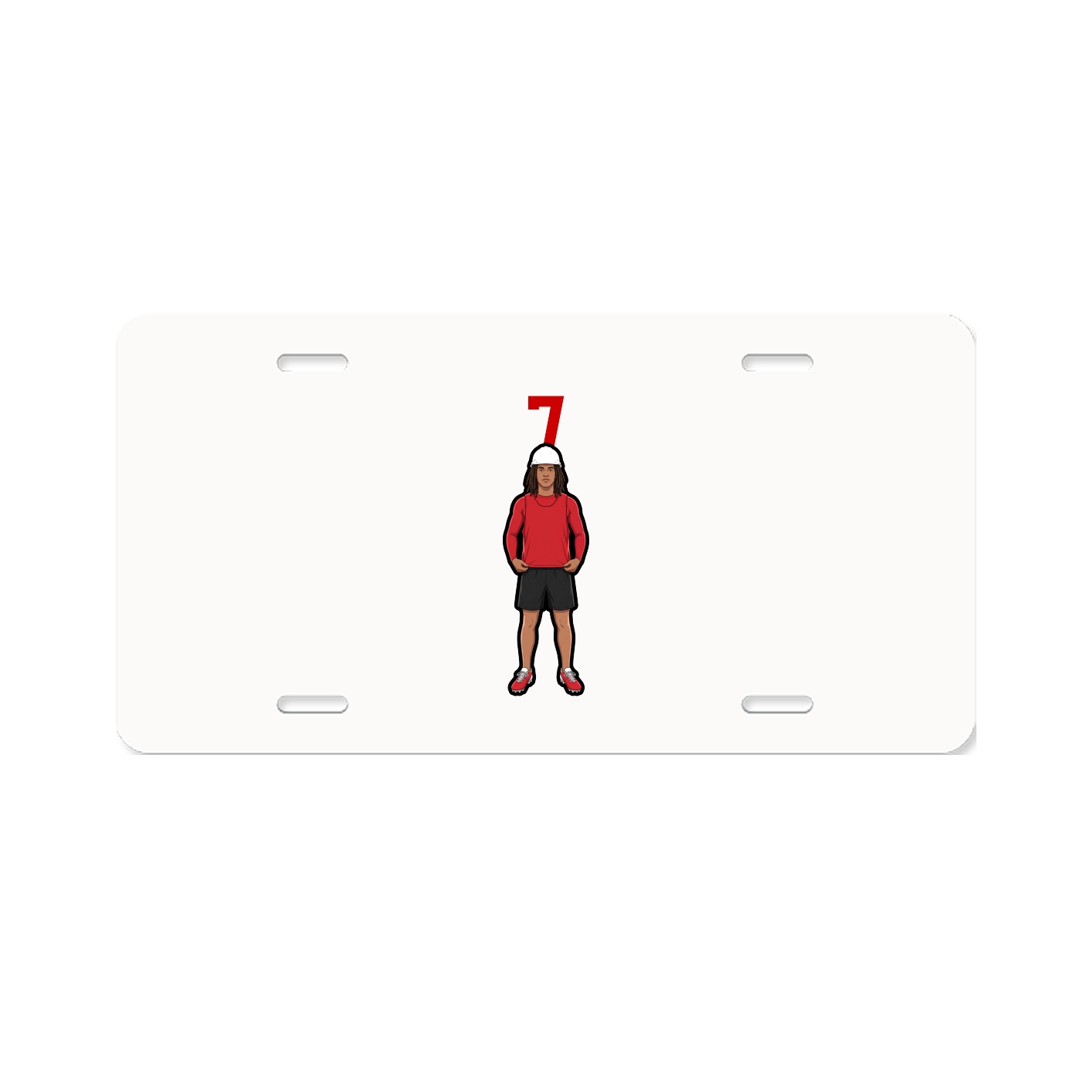 License Plate — Number Top in Classic