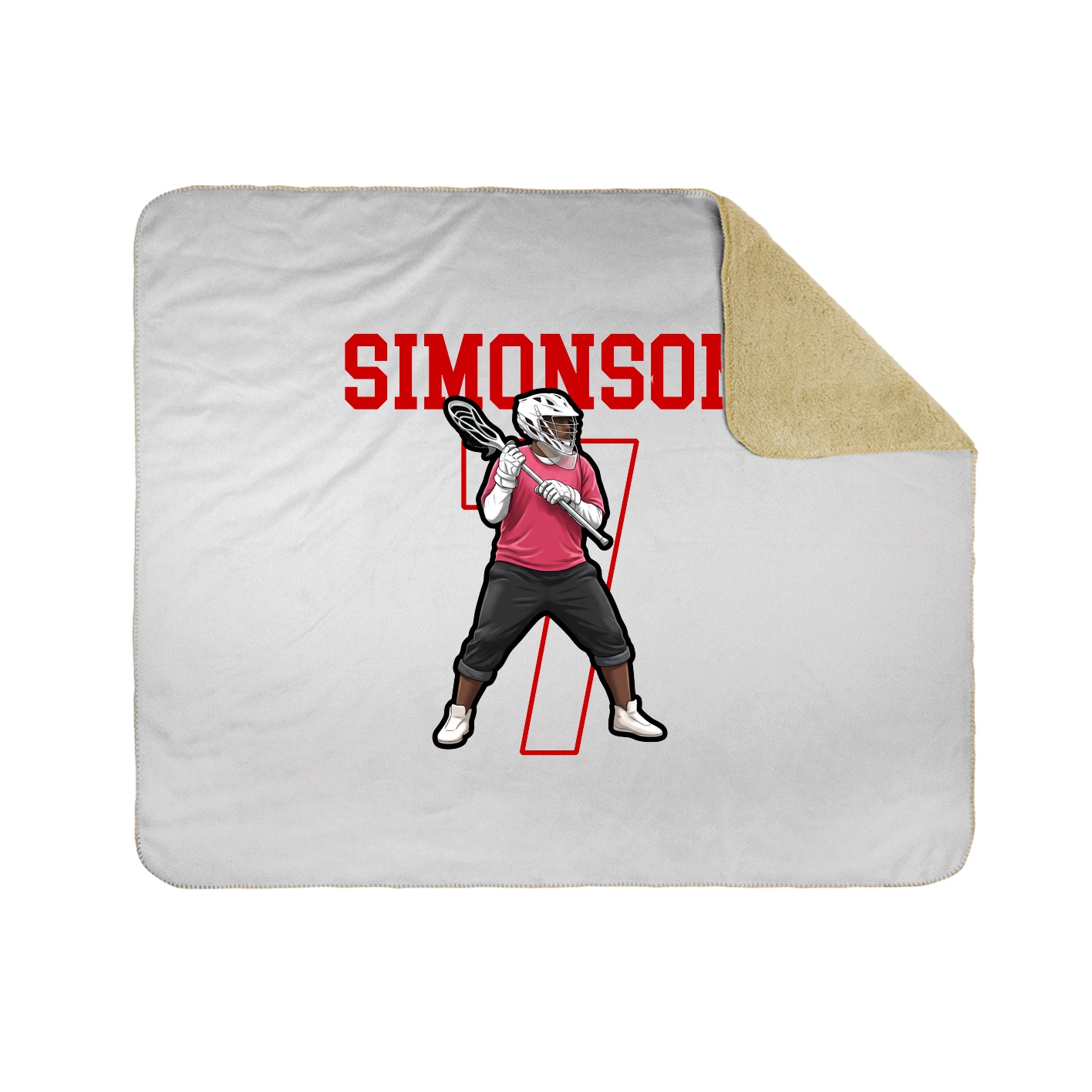 Throw Blanket — Shirsey in White