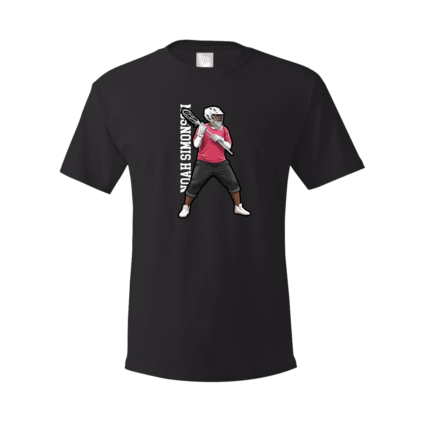 Tee — Name Vertical in Black