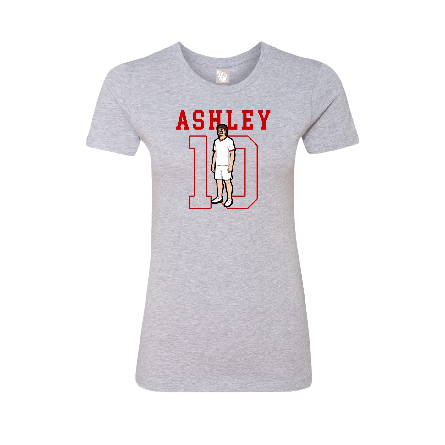 Fitted Women's Tee — Shirsey in Grey
