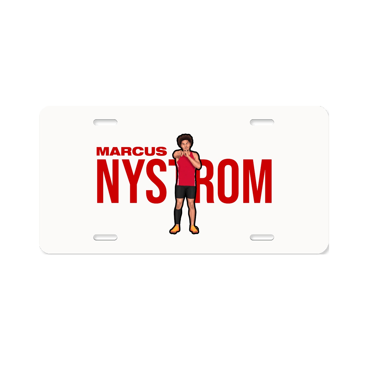 License Plate — Player Name in Classic