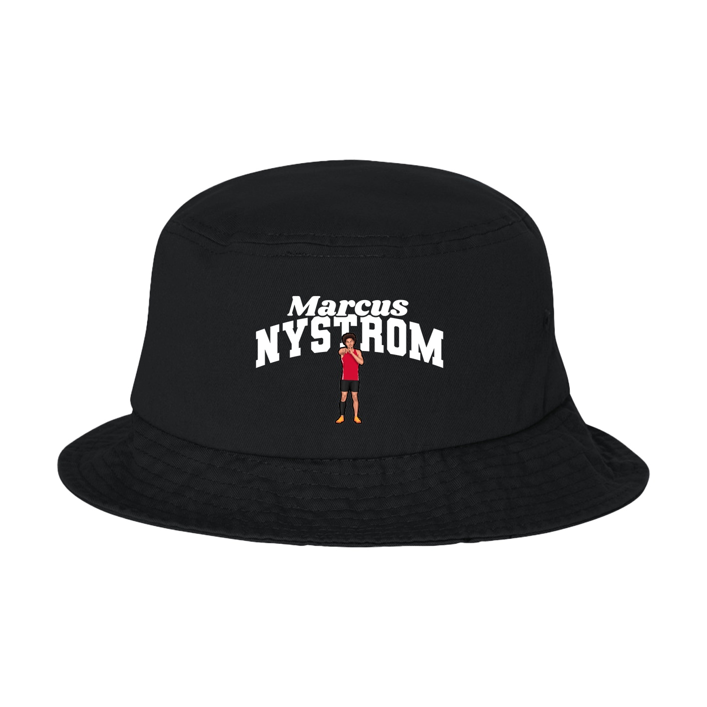 Bucket Cap — Signature Arch in Black