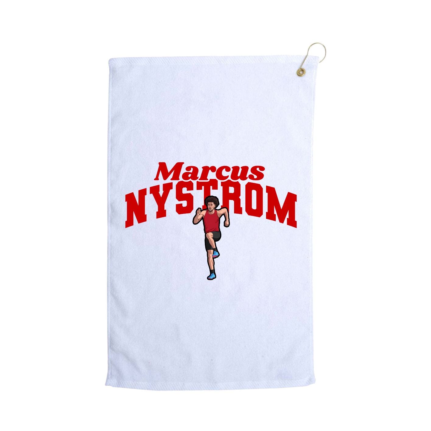 Golf Towel — Signature Arch in White