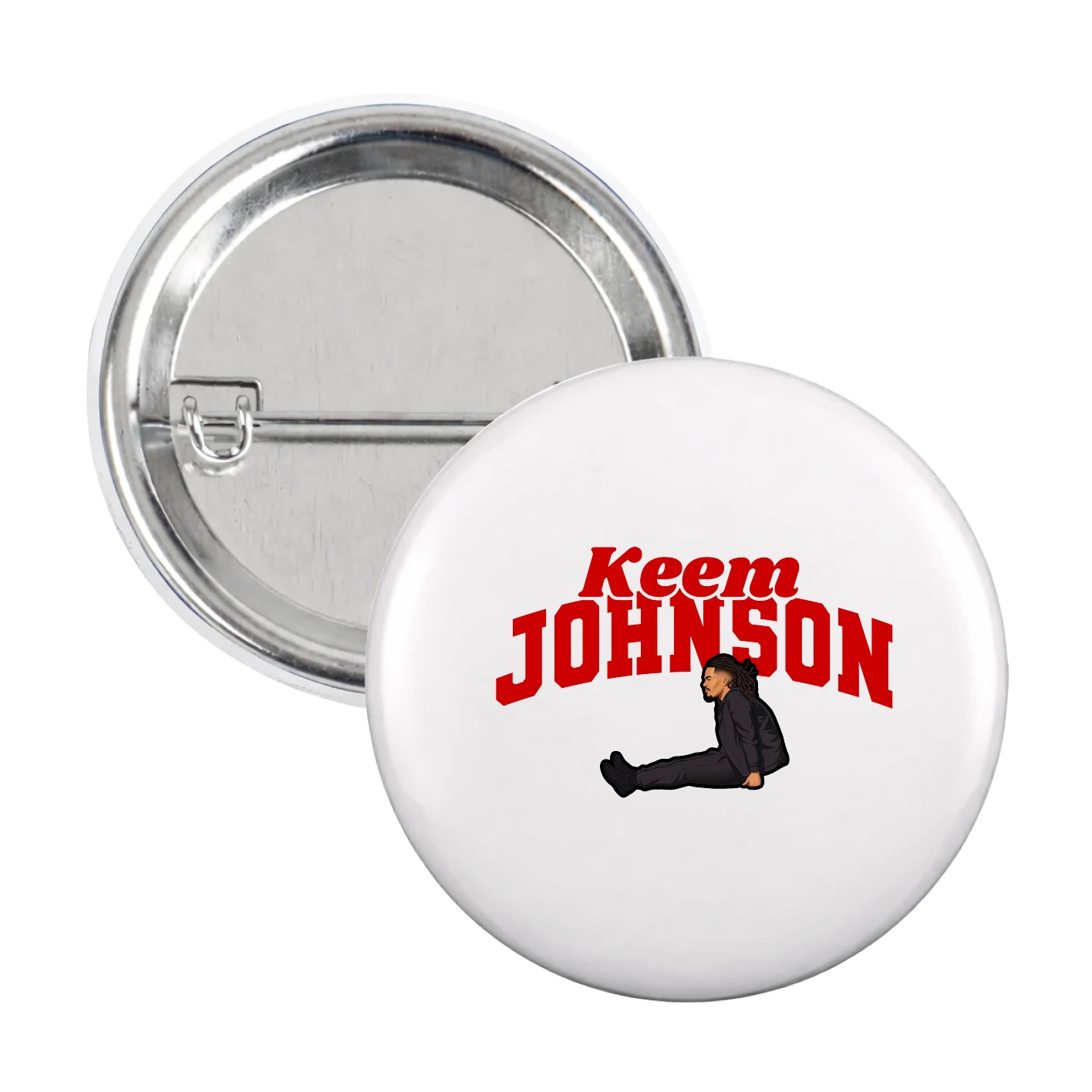 Game Day Button — Signature Arch in White