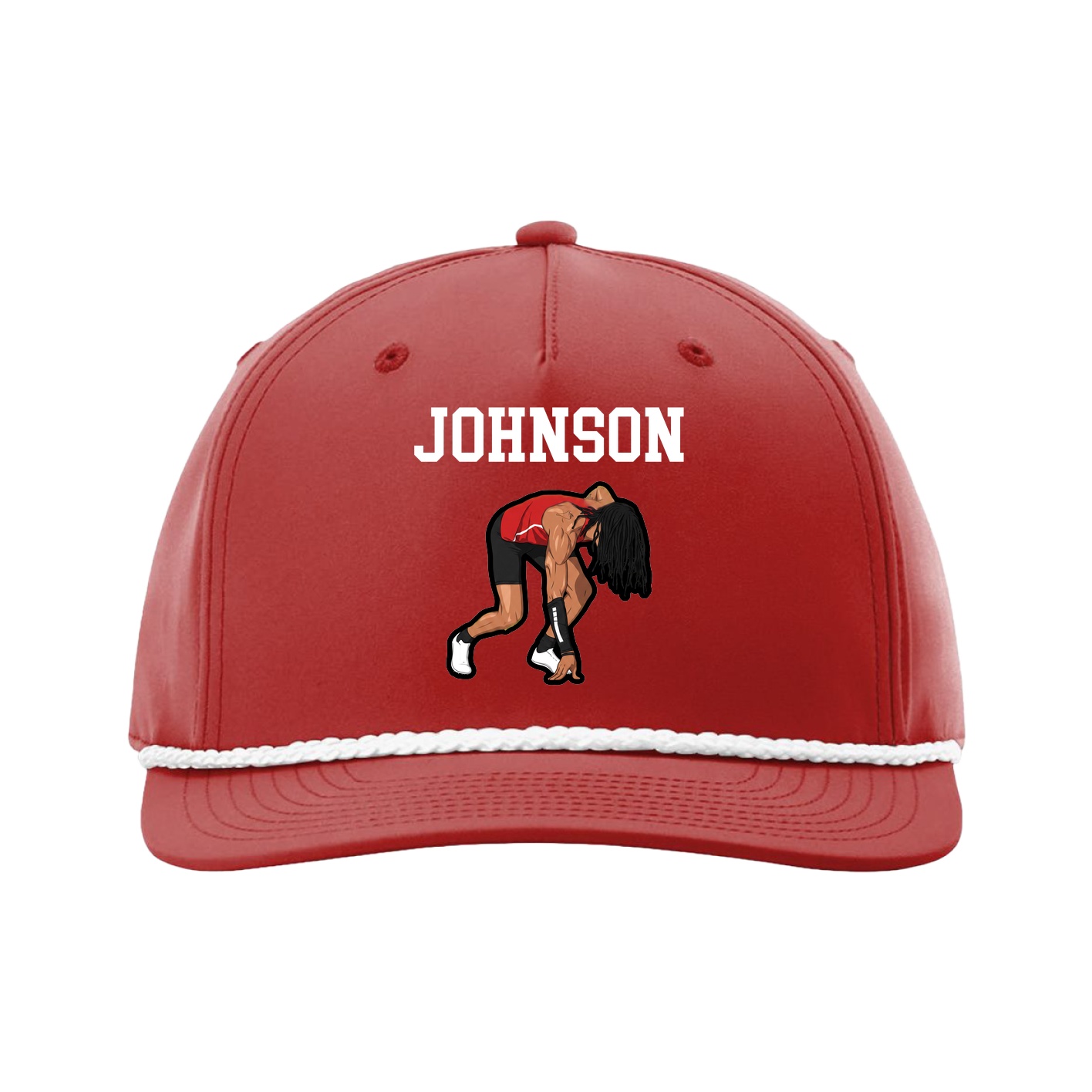 Five-Panel Classic Rope Cap — Shirsey in Red
