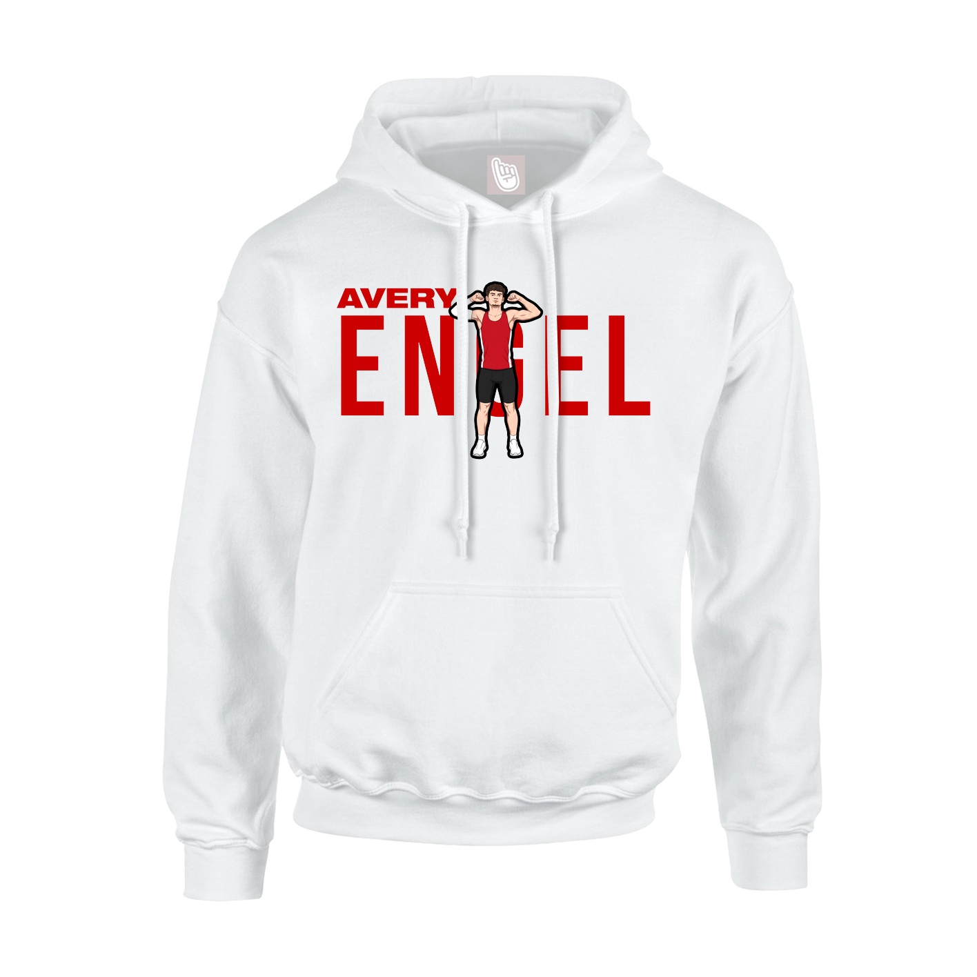 Youth Hoodie — Player Name in White