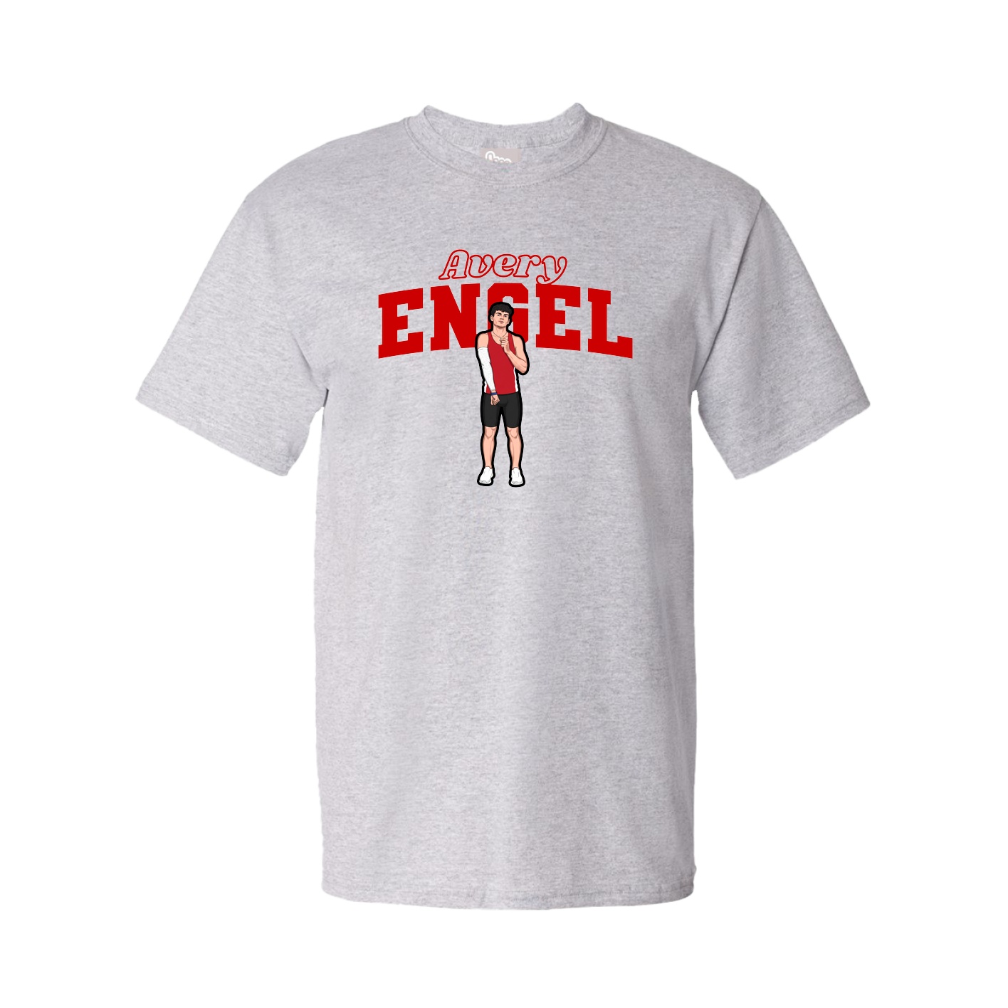 Tee — Name Arch in Grey
