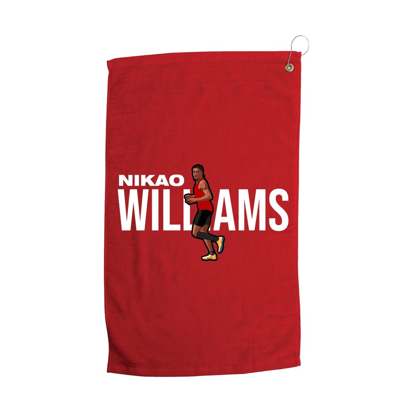 Golf Towel — Player Name in Red