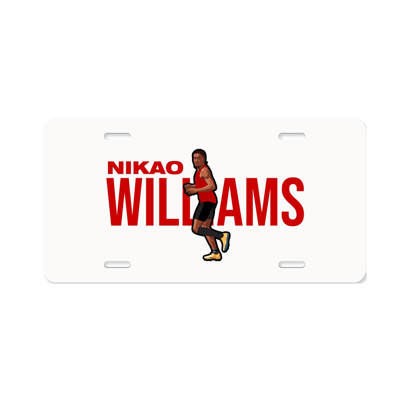 License Plate — Player Name in Classic