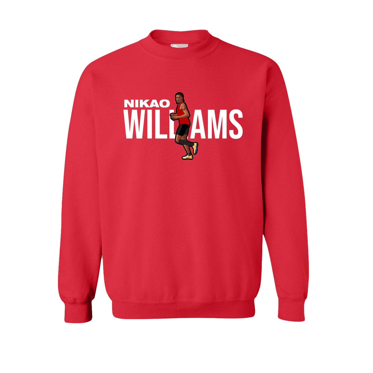 Fleece Crew — Player Name in Red