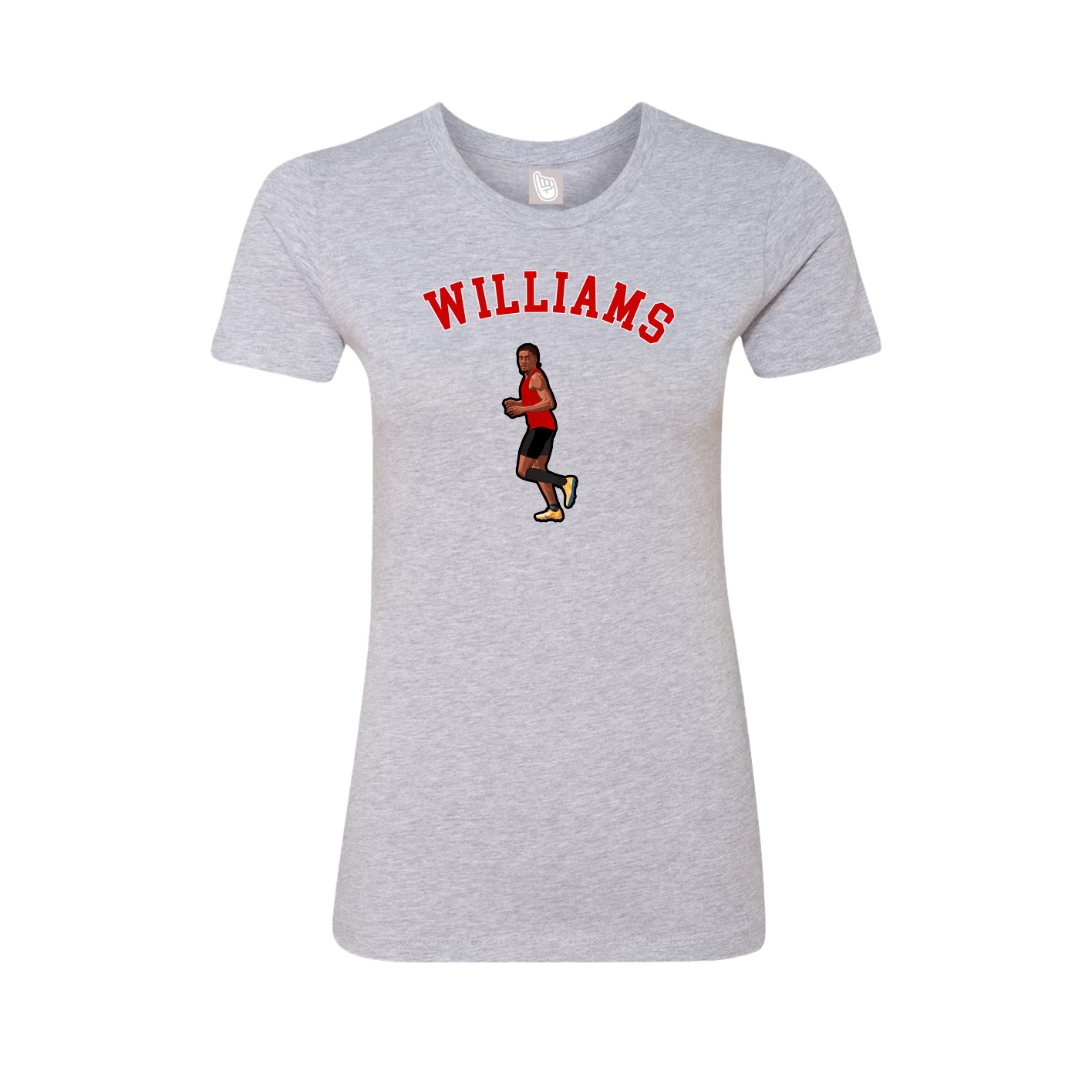 Fitted Women's Tee — Shirsey Arch in Grey
